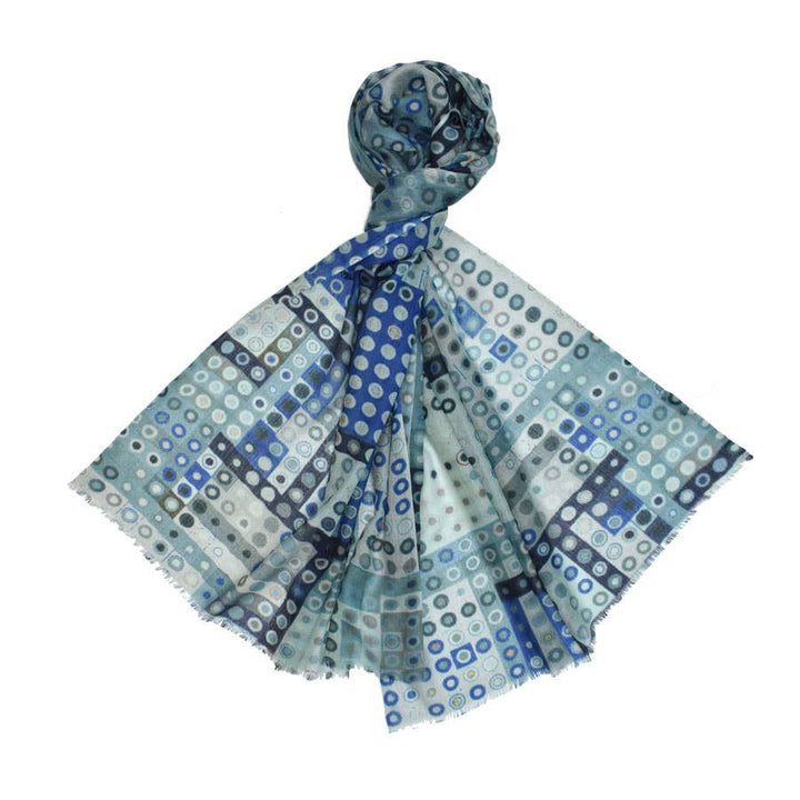 Speckled Wood Dotted Wool Scarf