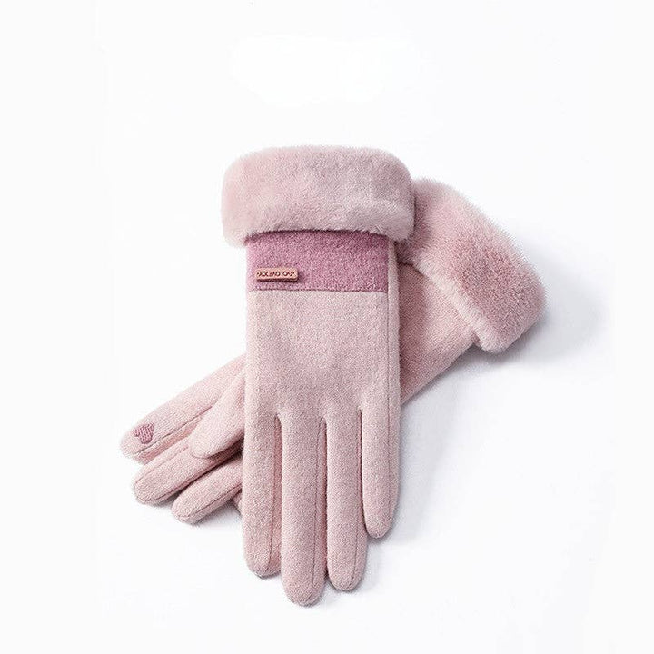 Gloving - Windproof Wool Blending Gloves With Cuff