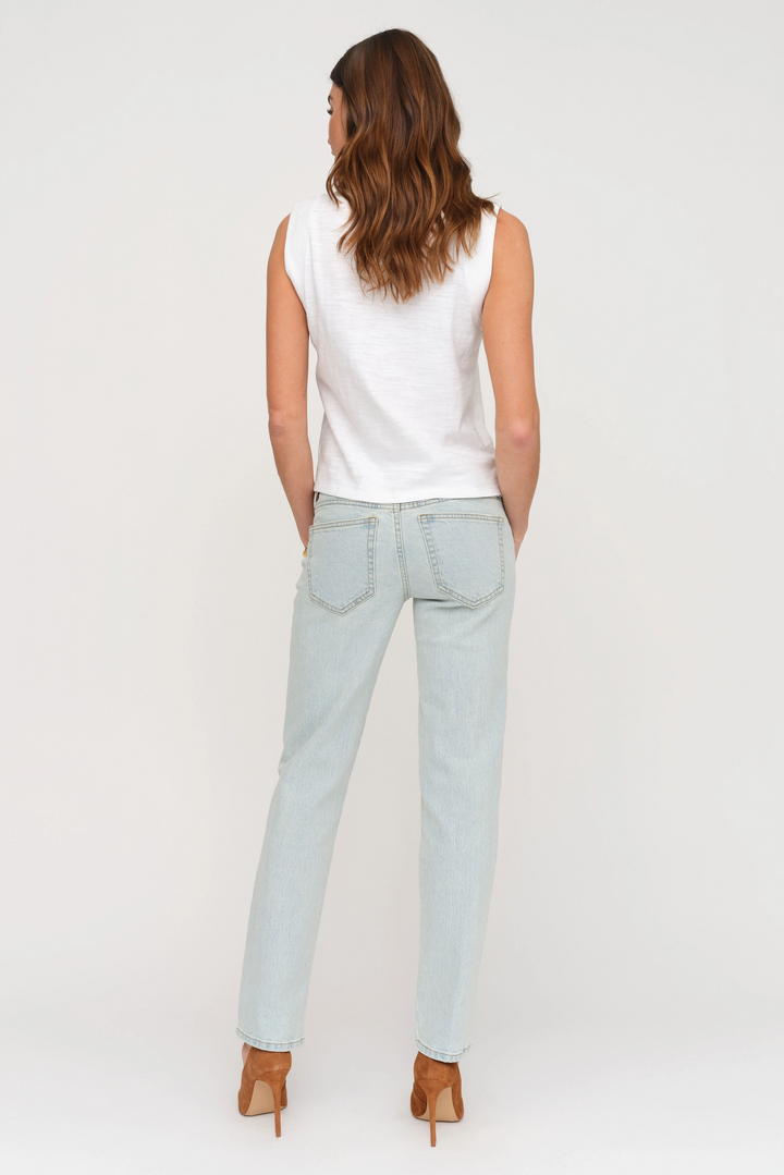 Chester Low Rise Slim Straight Bleached Indigo