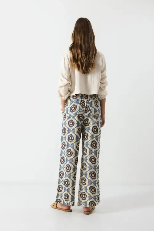 Geometric Pattern Trousers