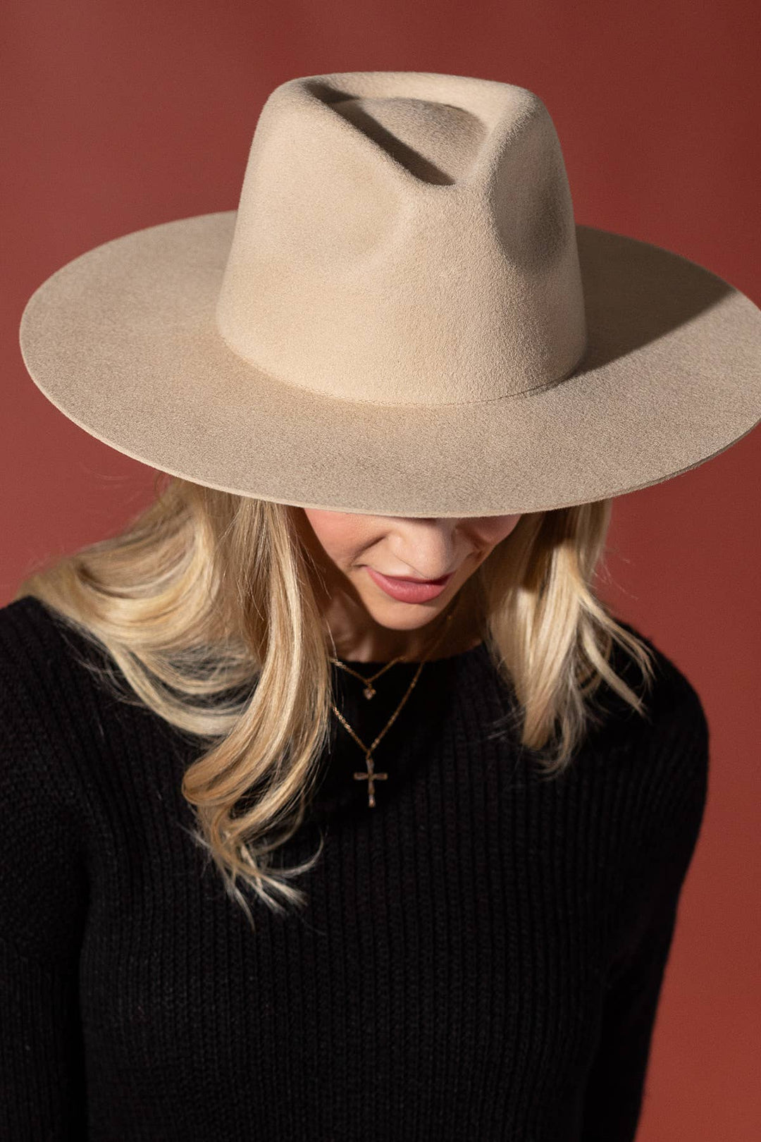 100% Australian Wool Teardrop Panama Hat