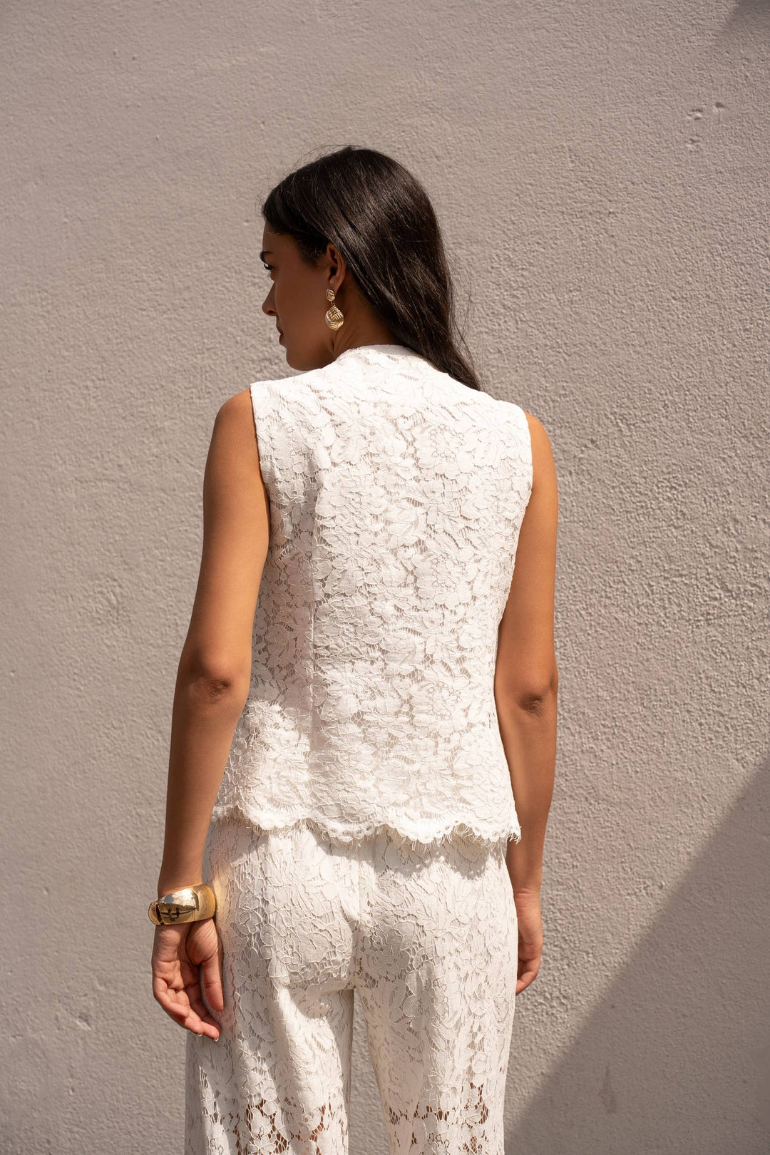 Lace Top Vest