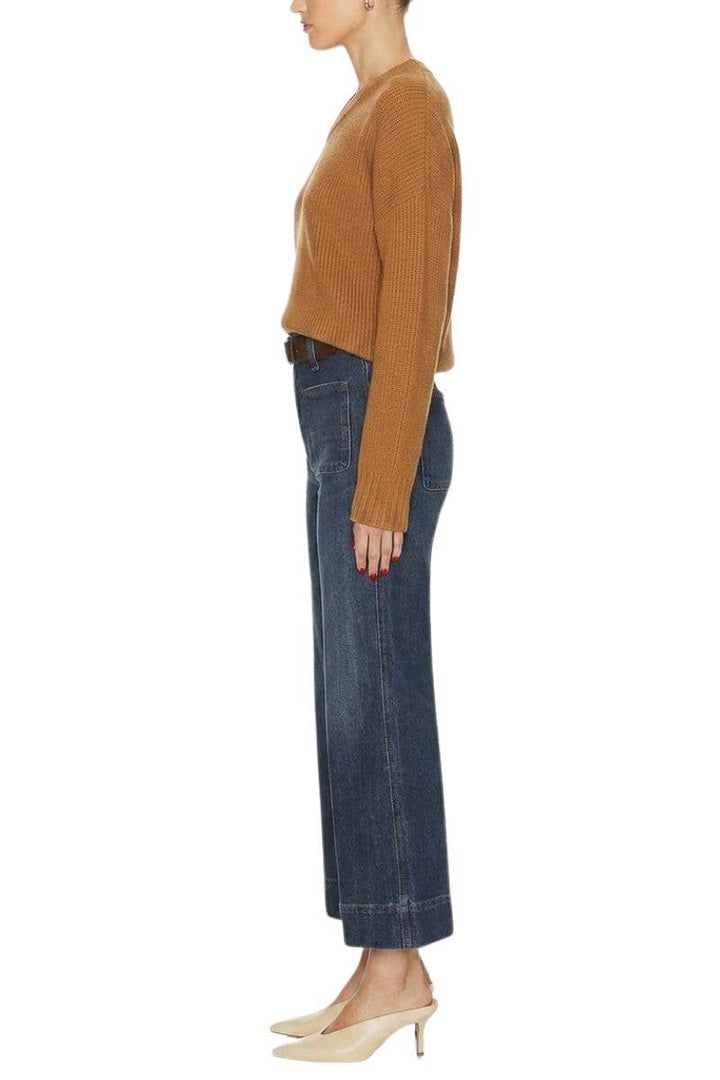 High Rise Tummy Control Slim Palazzo Jeans