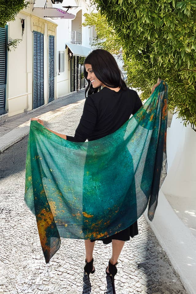 Crispin Jewel-Tones Fine Wool Scarf