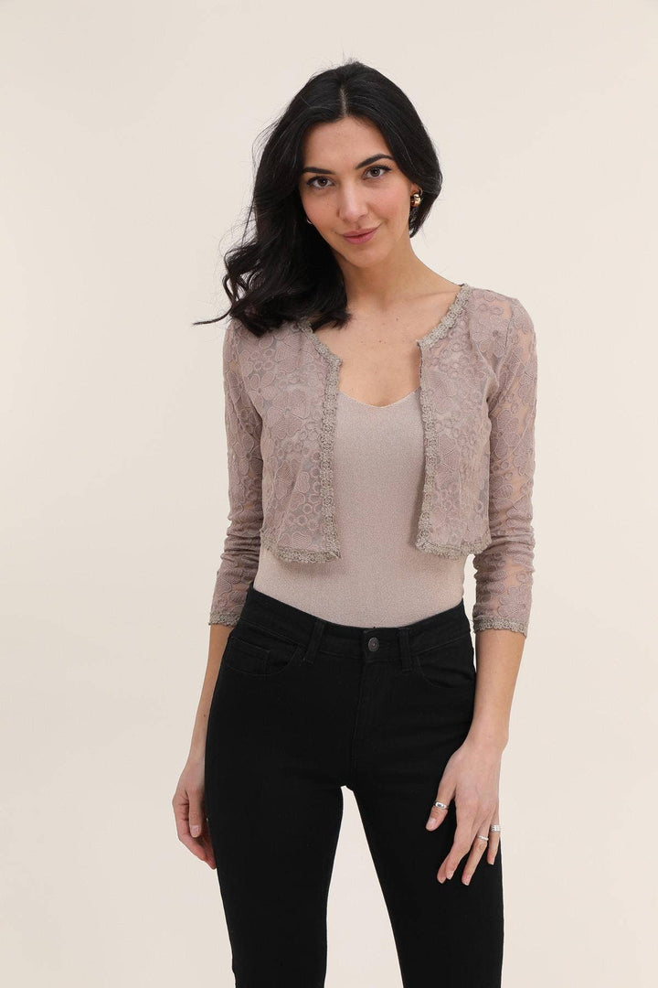 Floral Lace Bolero Cardigan