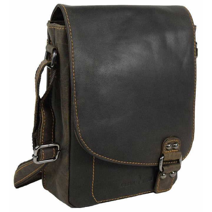 Leather Shoulder Bag Brown - Toronto
