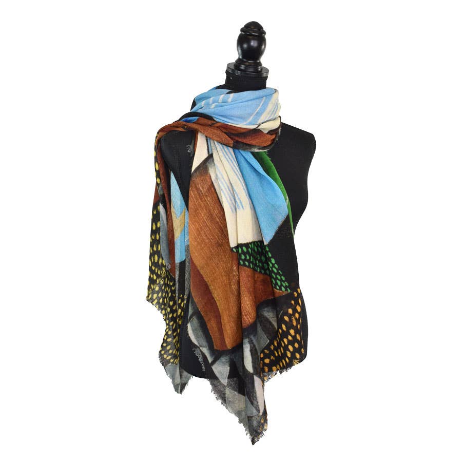 Orpheus Artful Mixed Geo Scarf