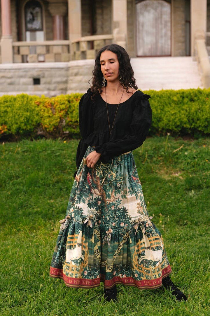 Wildheart Atelier Skirt w/ Pockets, Tassles & Unicorn