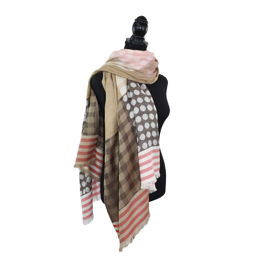 Sortie Woven Mixed Pattern Scarf