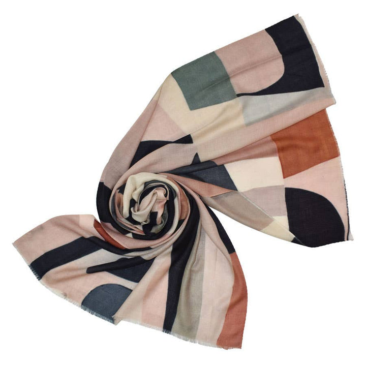 Pakuna Abstract Geo Scarf Shawl