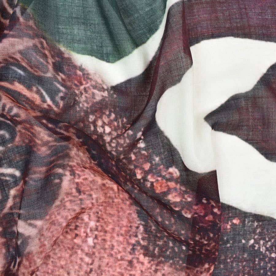 Kenya Tribal-Inspired Narrow Wool Scarf