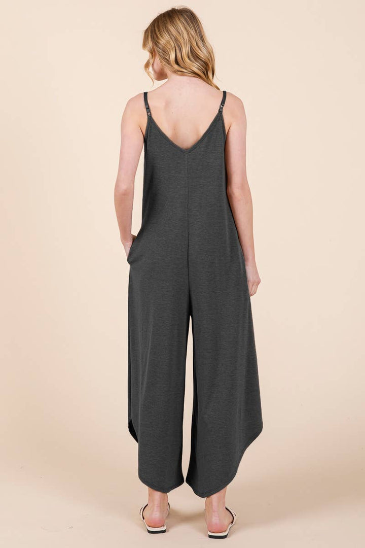 Plus Size Solid Jumper with Pockets