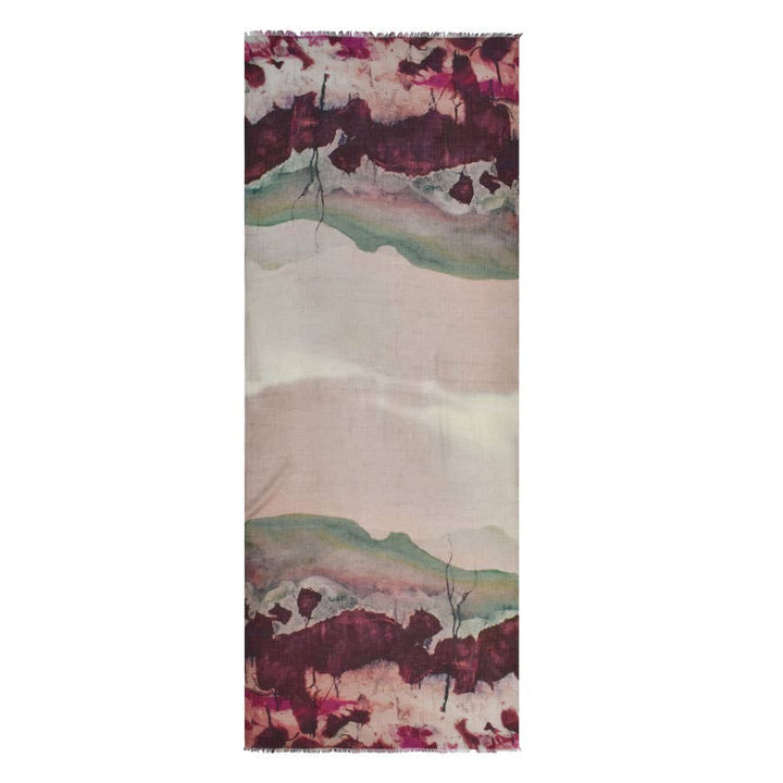 January Abstract Landscape Scarf