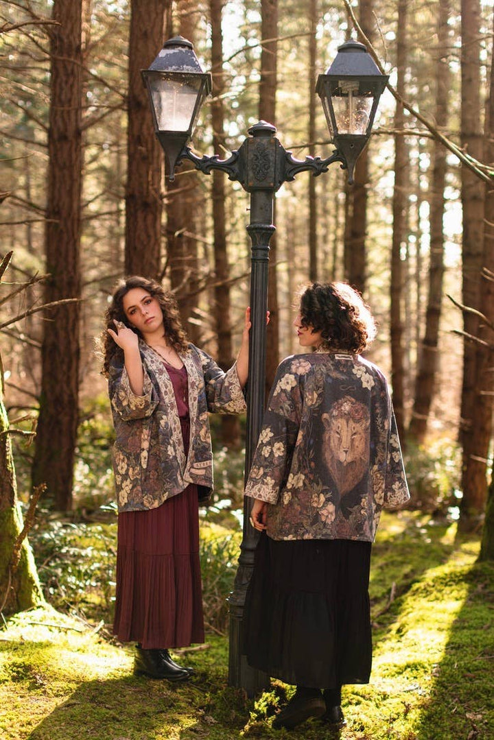 Lionheart Fleece Cottage Cardigan Kimono Jacket