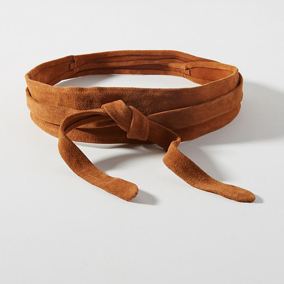 Wrap Belt - Rusty Cognac Suede
