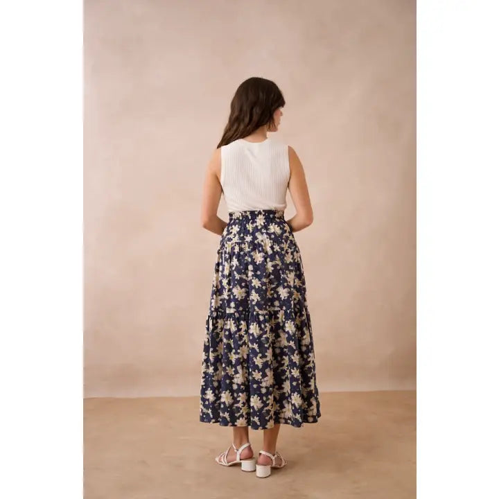 Long Printed Skirt