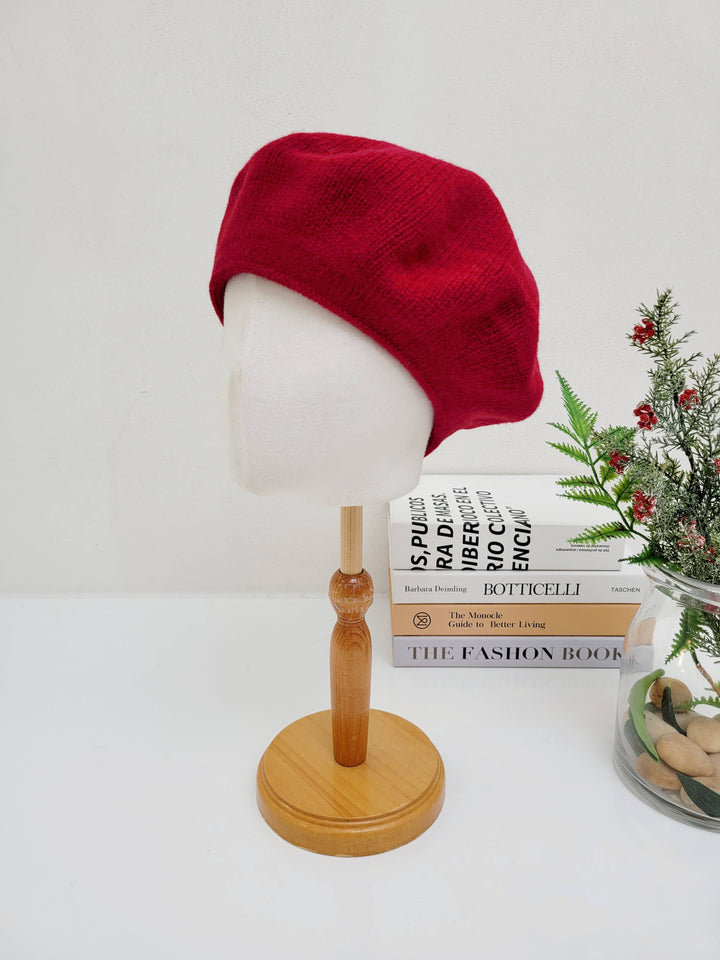 100%  Solid Wool French Beret