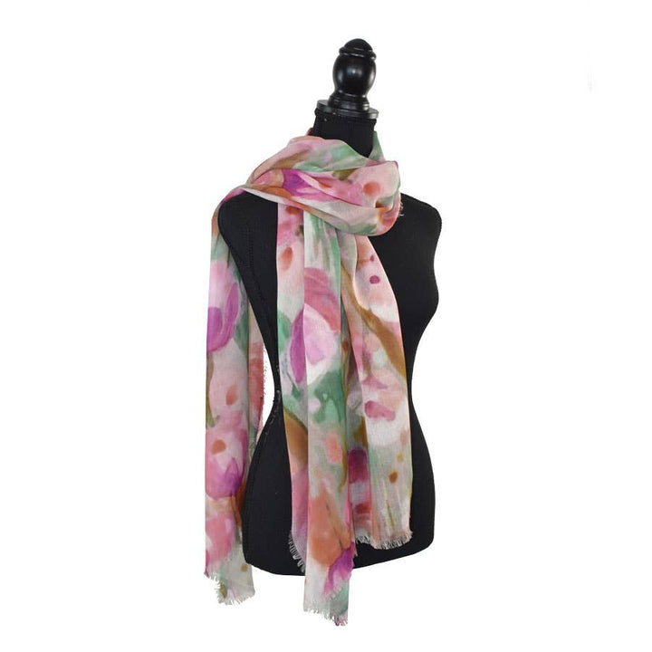 Lyssa Watercolor Floral Scarf