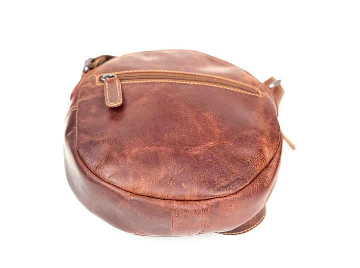 Leather Shoulder Bag - Sandy