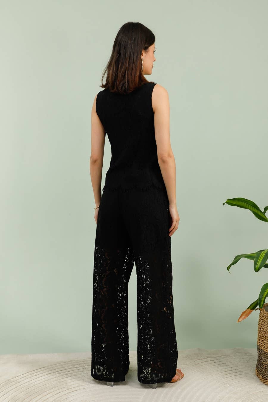 Lace Top Vest