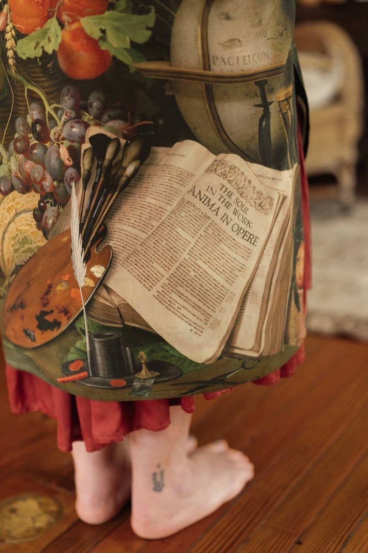 Labour of Love Opera Duster Kimono Robe w/ florals & violin