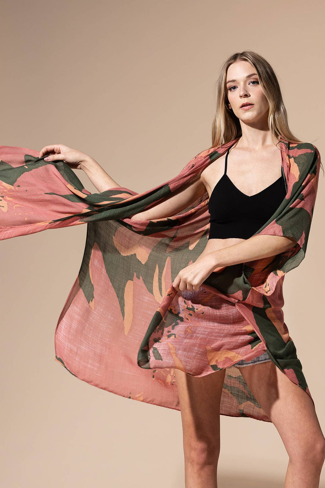 Sweeping Floral Kimono