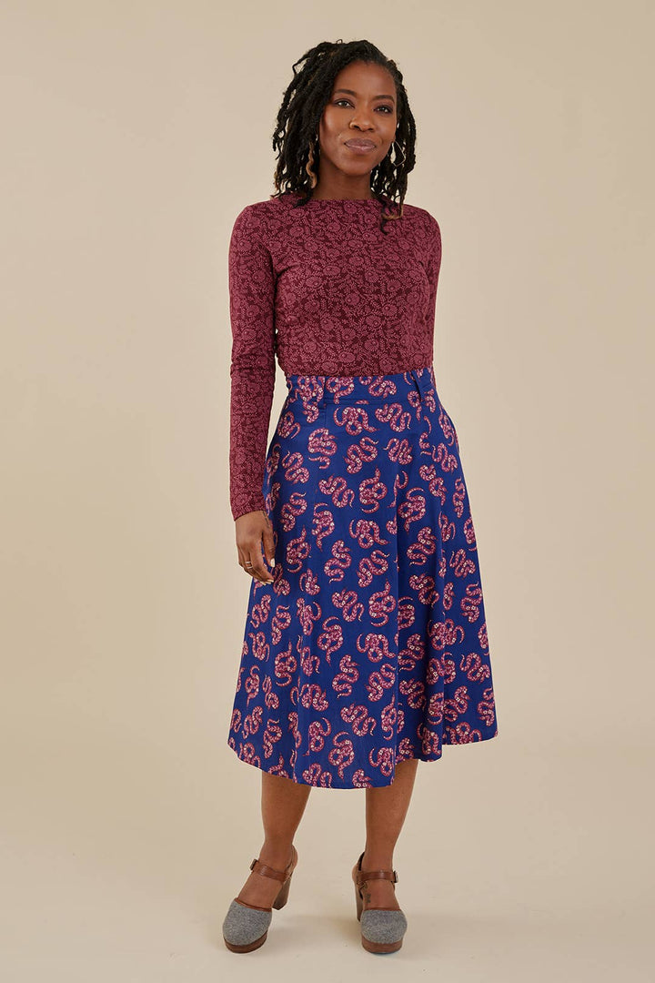 Emma Skirt Rosy Snakes