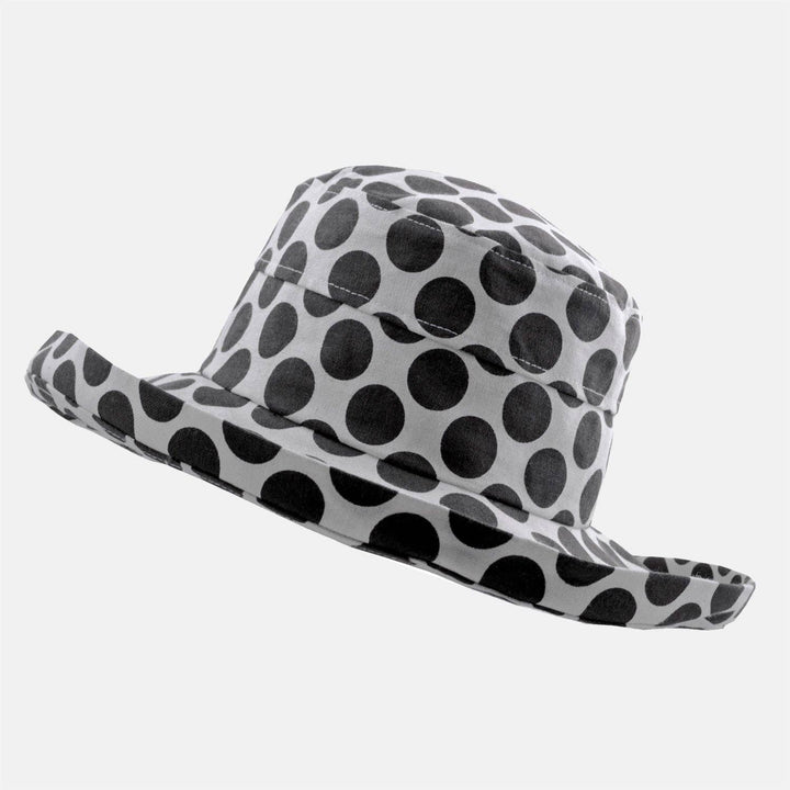 Spotty Cotton Sun Hat - Large Brim