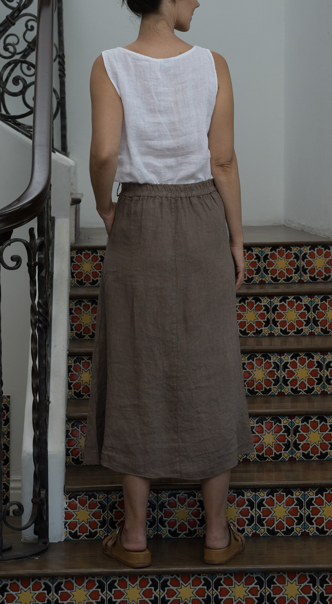 Linen Long Skirt