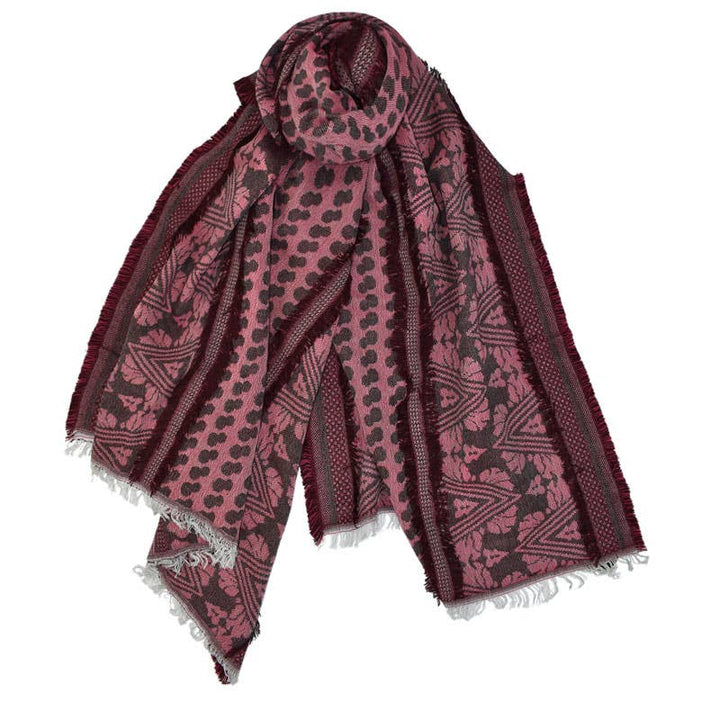 Credence Woven Scarf with Fringe