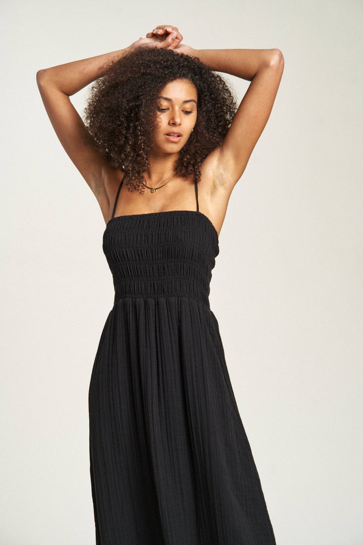 Maybrook Summer Maxi Dress, Black