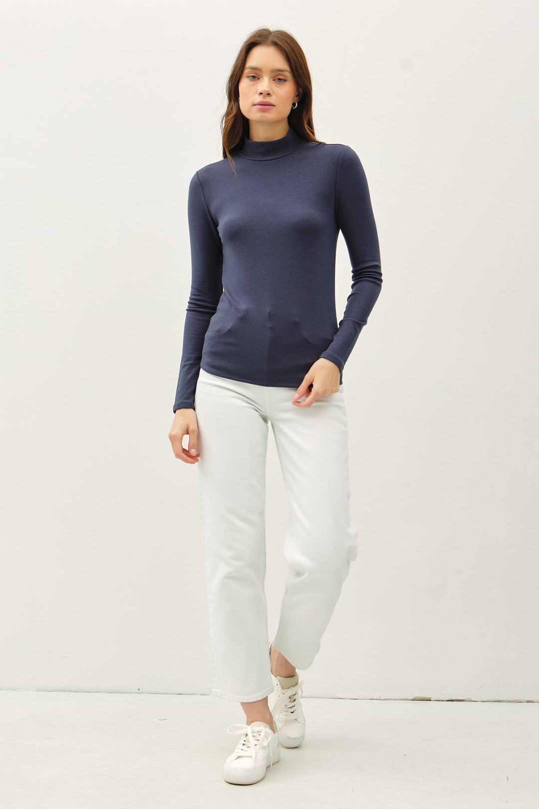 Turtleneck Knit Top