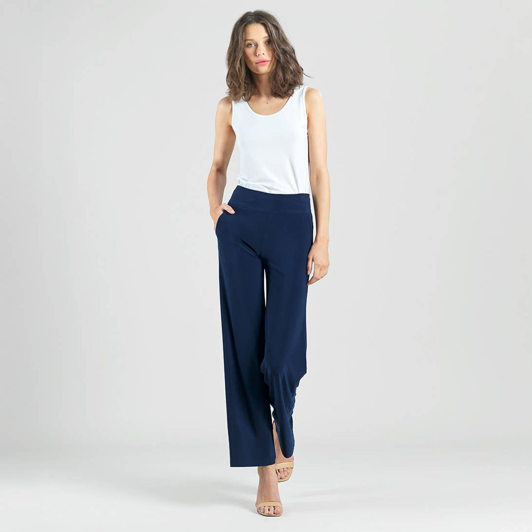 Wide Leg Pocket Pant: Brown
