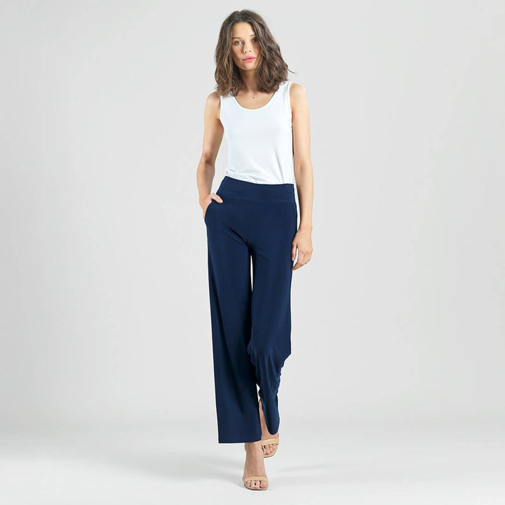 Wide Leg Pocket Pant: Brown