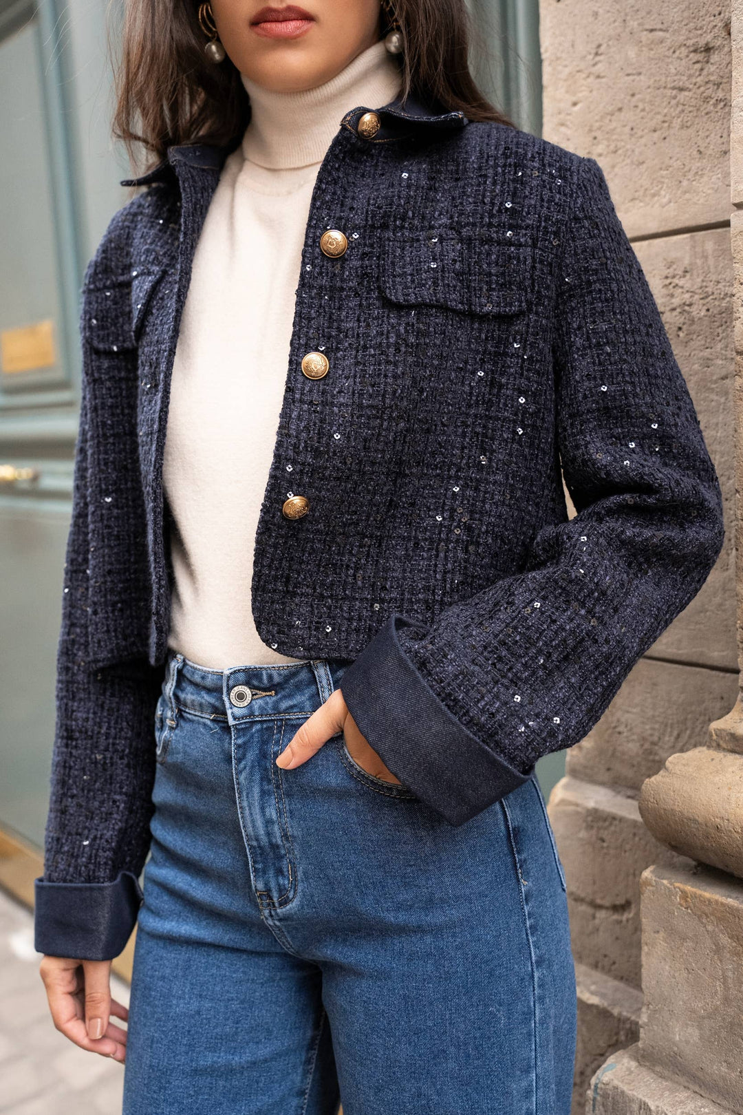 Élise jacket in Tweed & Denim