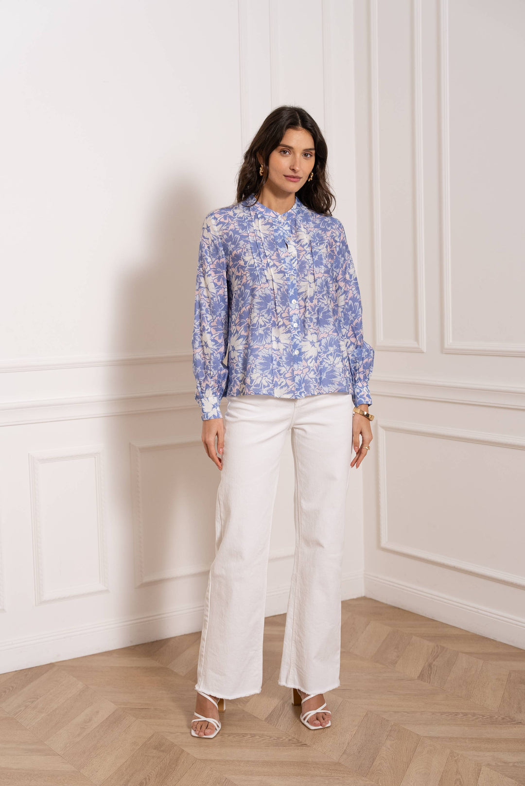 Thea Printed Blouse Shirt