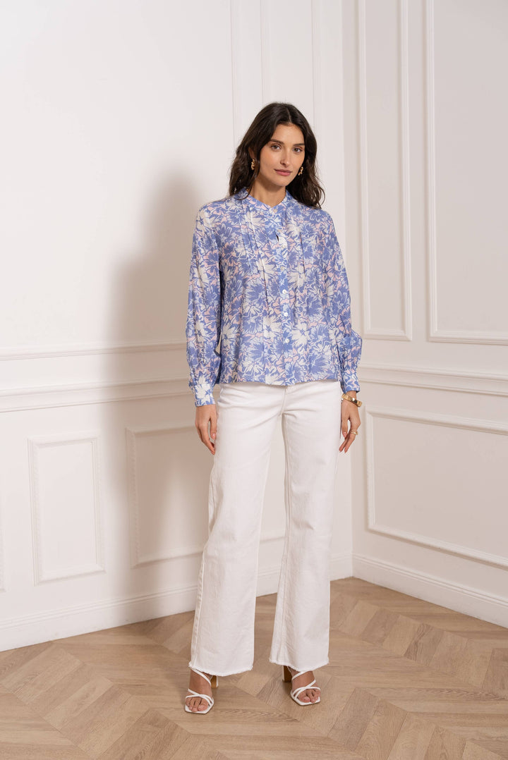 Thea Printed Blouse Shirt
