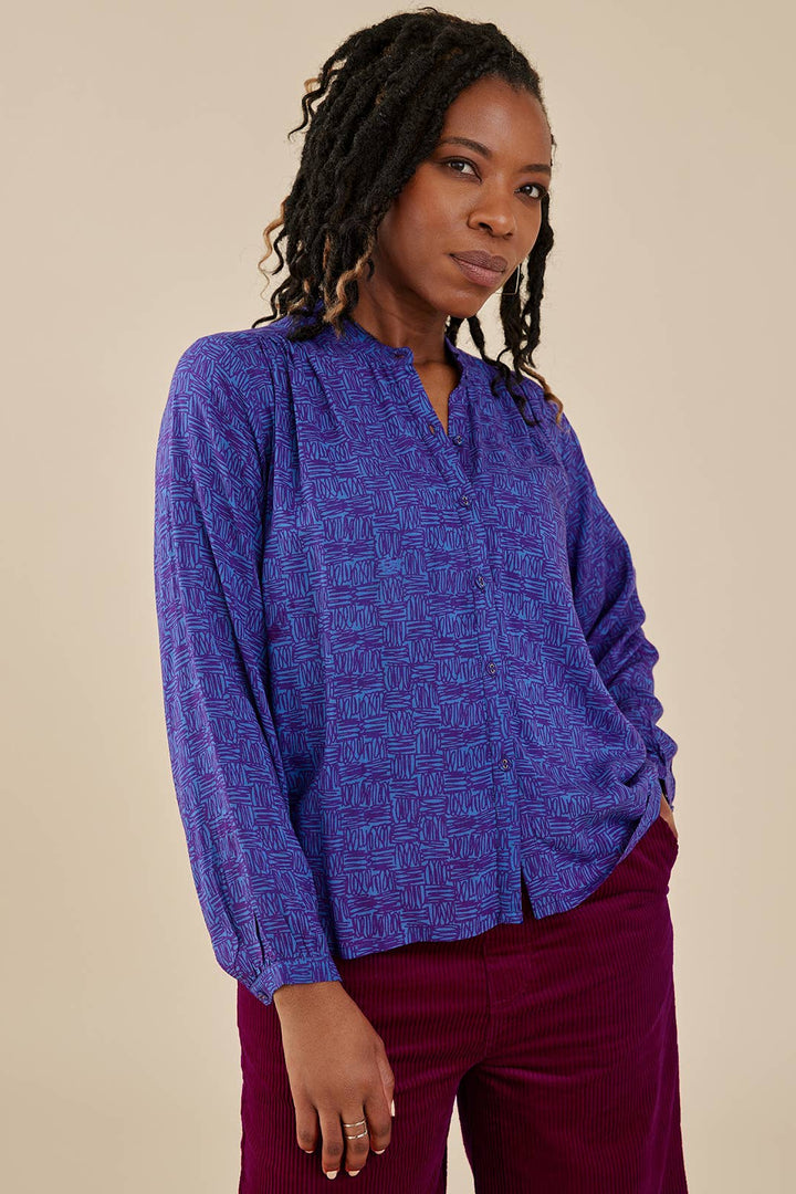 Stella Top Violet Scribble Modal