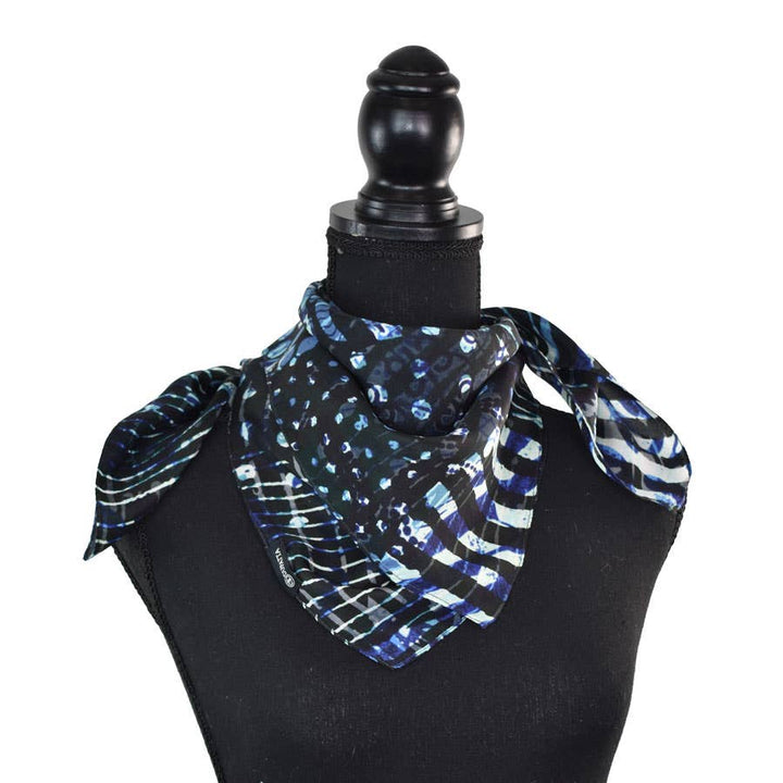 Tomlinson Geometric Circles Silk Square Scarf