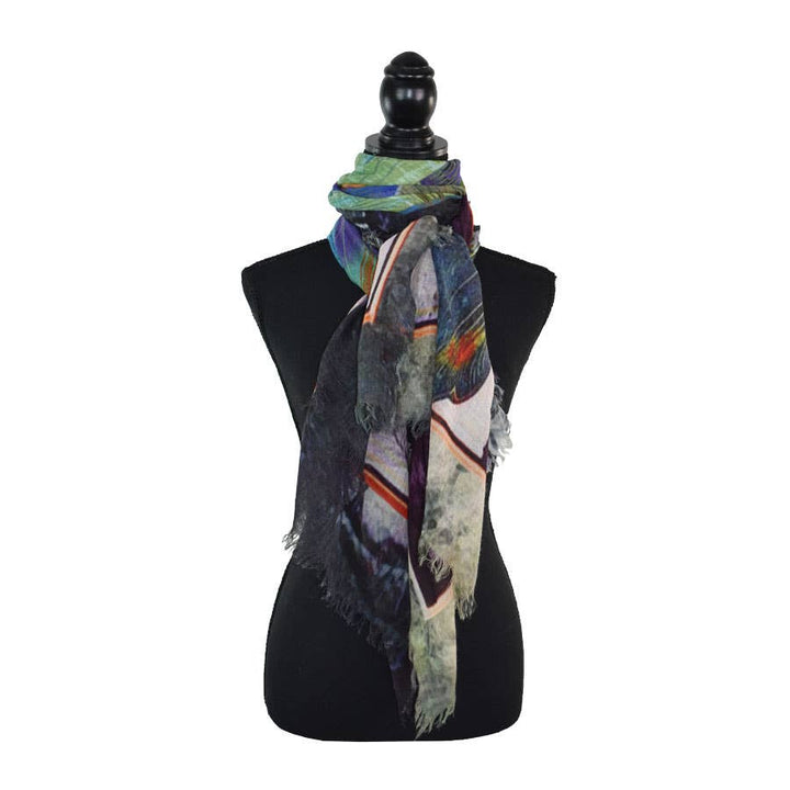 Langley Artful Floral Wool Scarf
