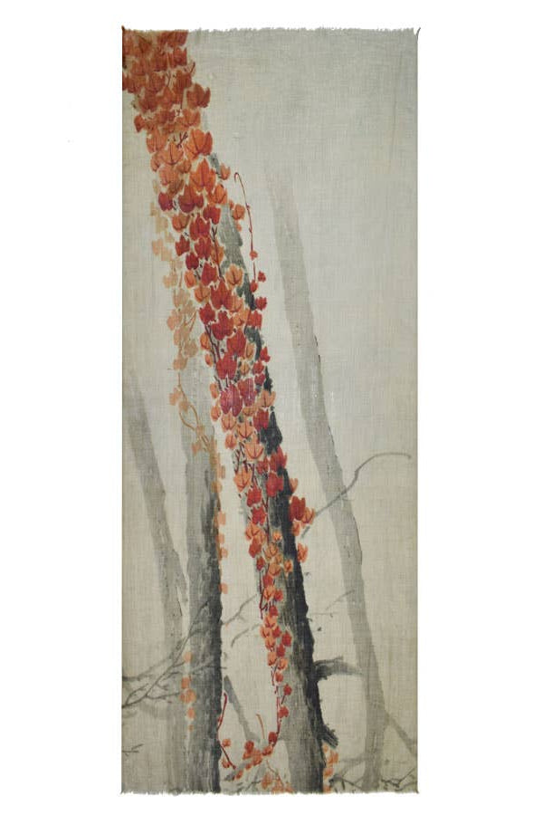 Oksana Autumnal Fine Wool Scarf