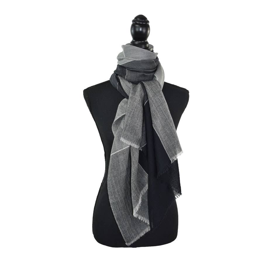 Racene Color Block Wool Scarf