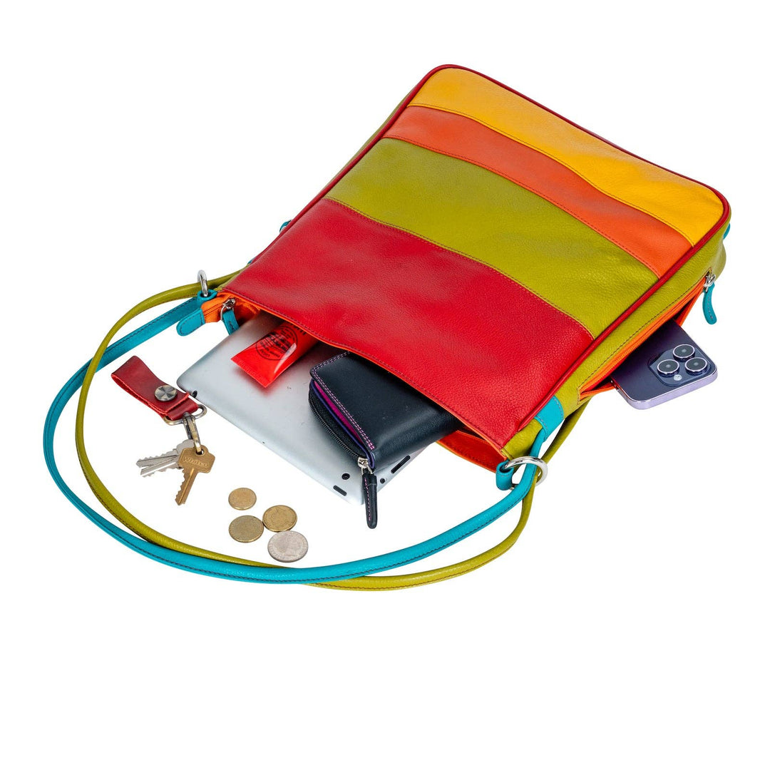 Leather Multi-Color Women's Backpack Mae