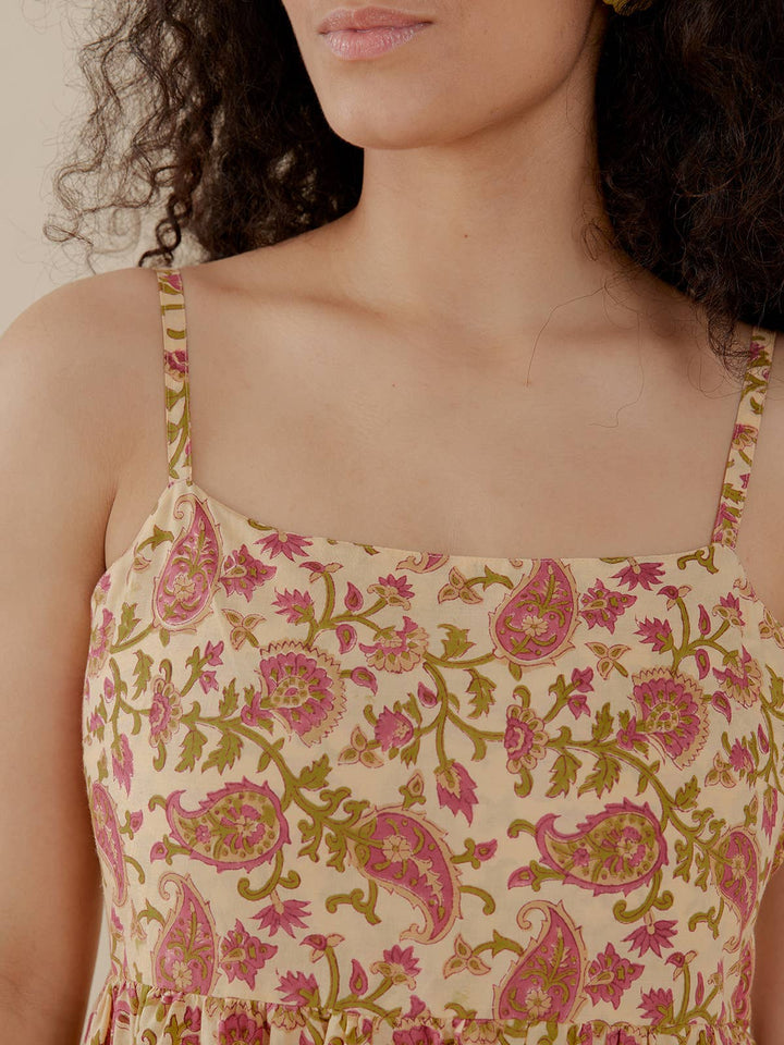 Sofia Midi Dress Floral Paisley