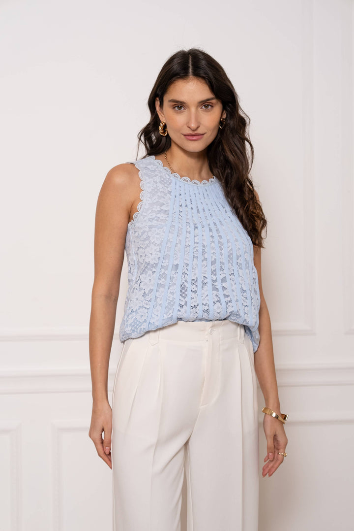 Anais Sleeveless Lace Top