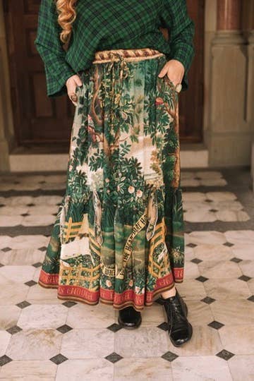 Wildheart Atelier Skirt w/ Pockets, Tassles & Unicorn