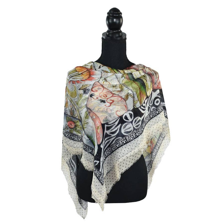 Aishani Whimsical Square Scarf