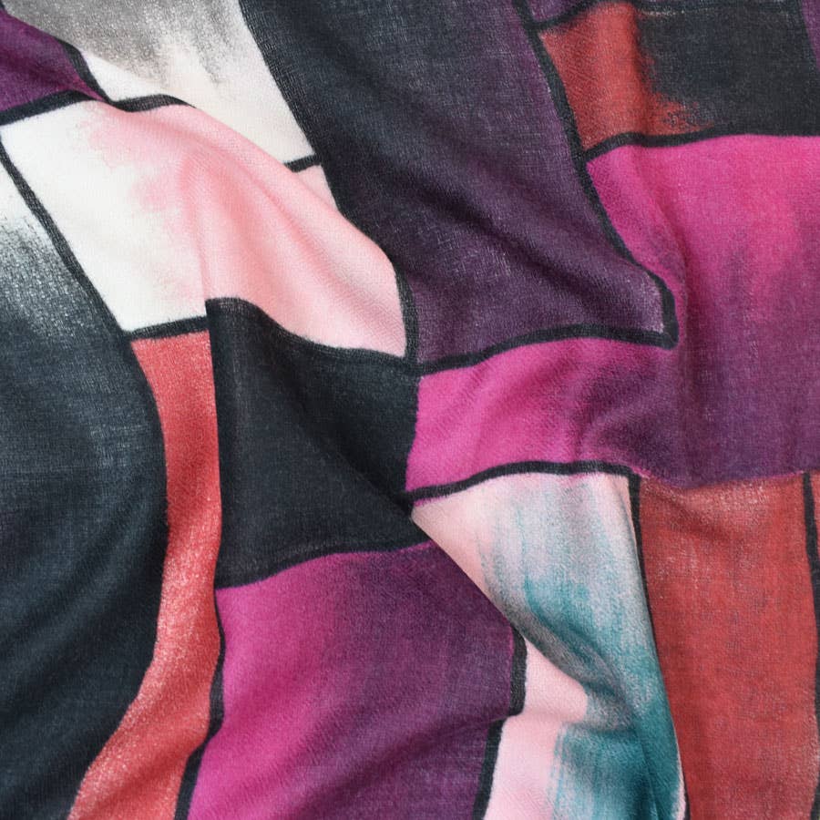 Victor Hand Painted Color Block Scarf