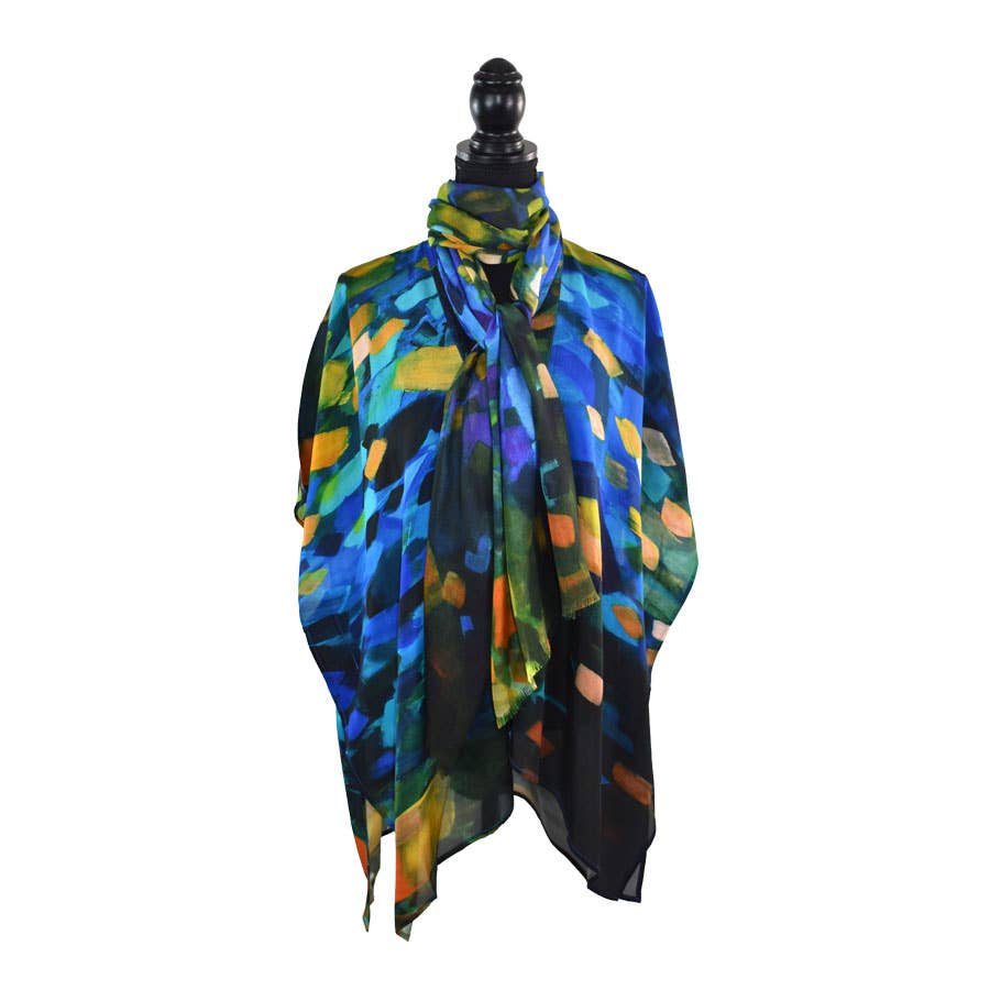 Oregon Painterly Brushstroke Kimono