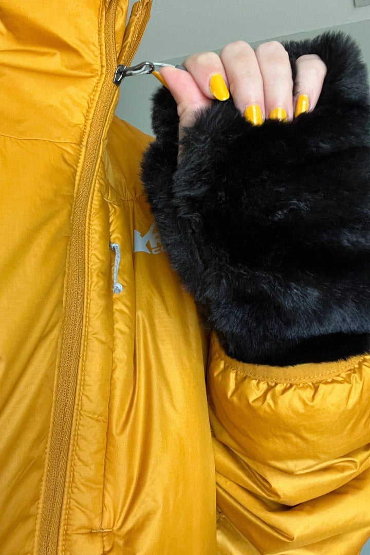 Fingerless Gloves (Mid-Length) - Royal Opulence Faux Fur